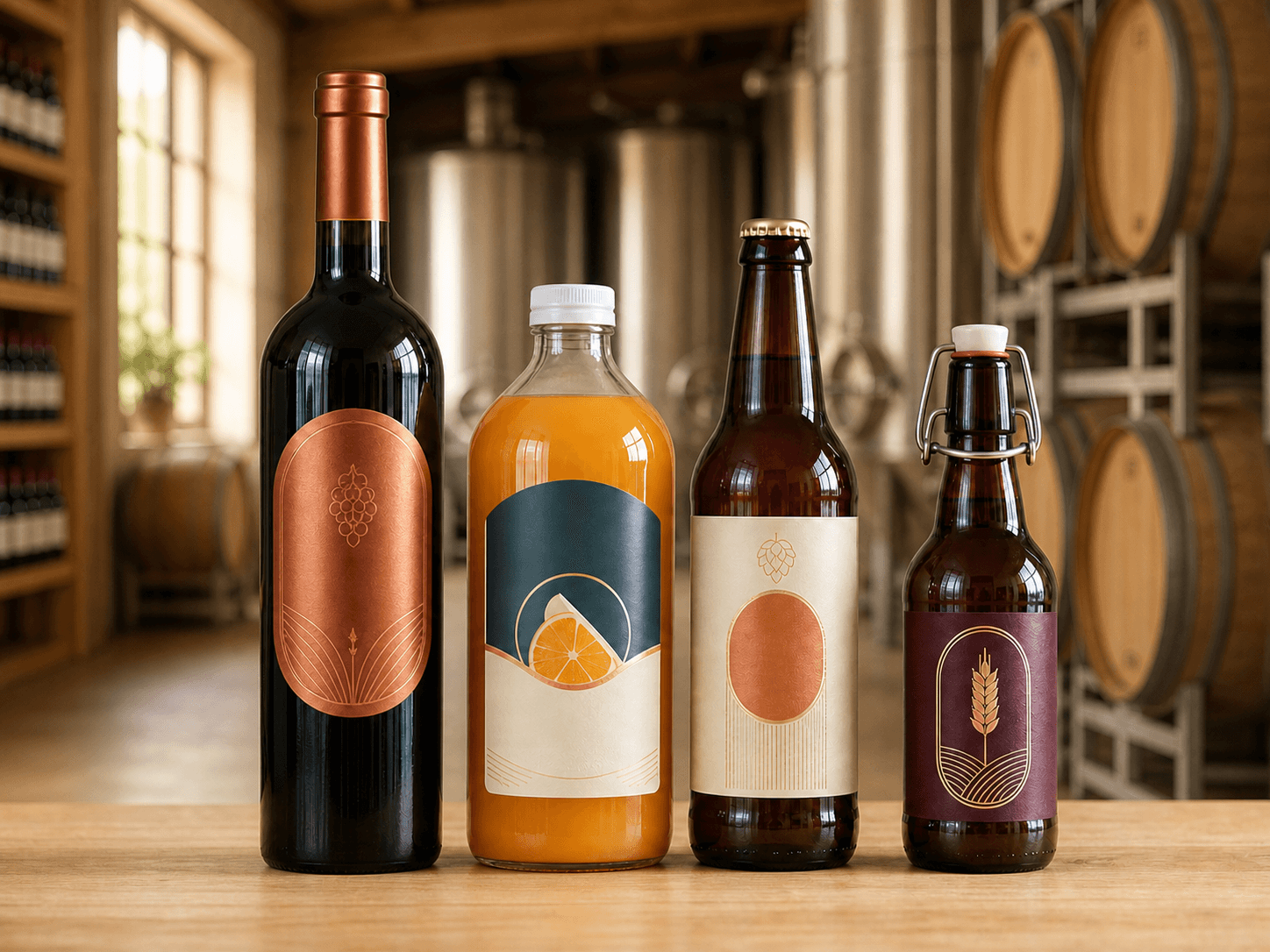 Rótulos para Vinhos e Bebidas Artesanais