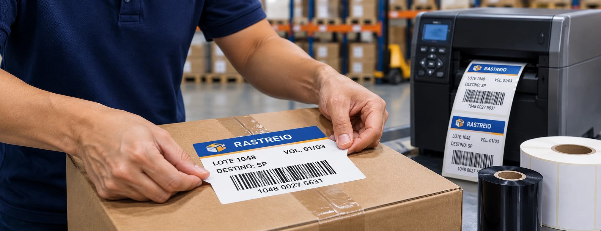 Etiquetagem para rastreabilidade em operação logística