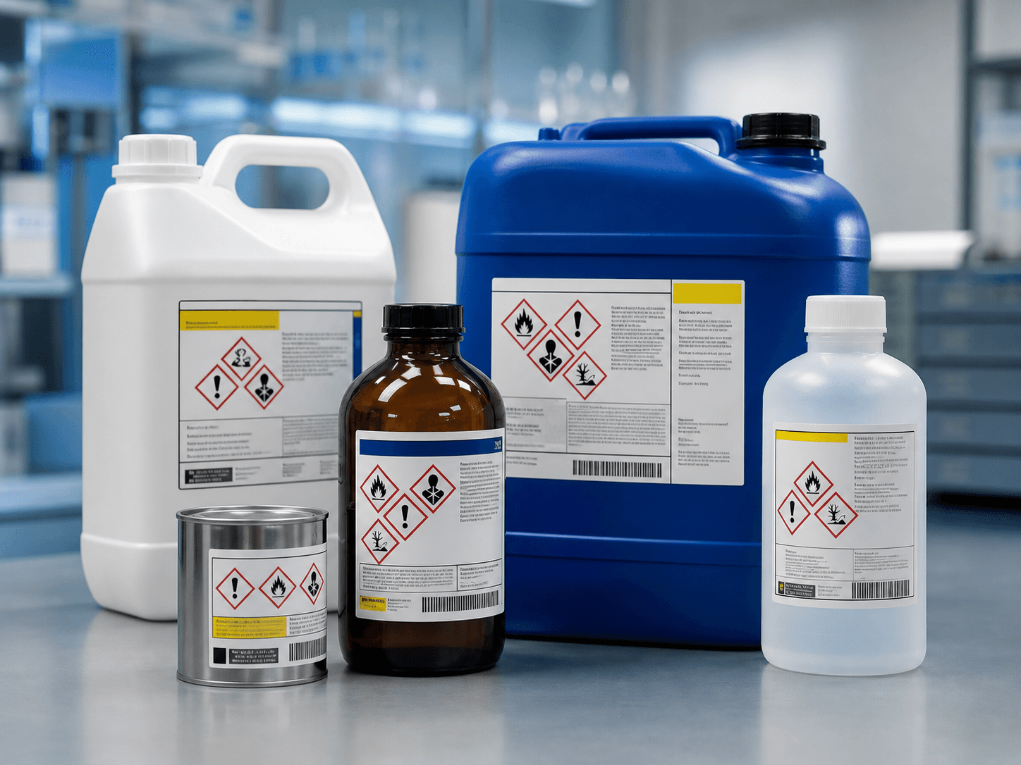 Etiquetas técnicas aplicadas a embalagens da indústria química