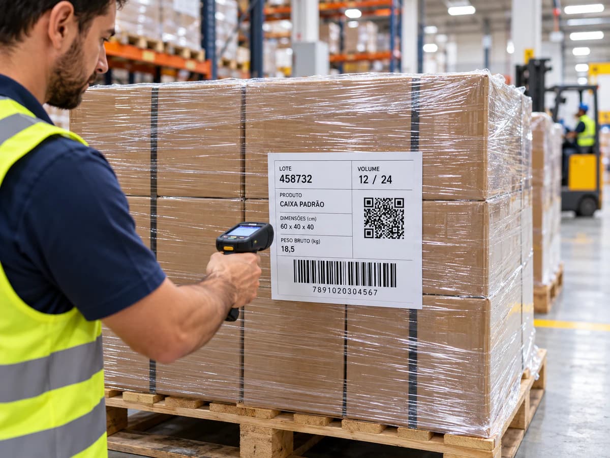 Etiqueta para Pallets e Volumes